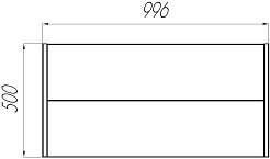 Акватон Тумба под раковину Брук 100 с 2 ящиками дуб феррара – фотография-4